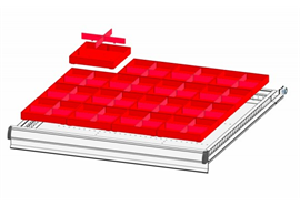 Boxen - Set Kunststoffeinteilungen (36x36