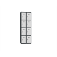 Budget-Line Fächerschrank mit 4 Fächern übereinander - 8 Türen