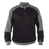 DASSY® BASIEL Sweatshirt mit Stehkragen, schwarz/zementgrau - Gr. M