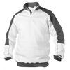 DASSY® BASIEL Sweatshirt mit Stehkragen, weiss/zementgrau - Gr. S