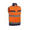 DASSY® BILBAO, Warnschutz-Weste neonorange/dunkelblau - Gr. L