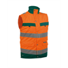 DASSY® BILBAO, Warnschutz-Weste neonorange/flaschengrün - Gr. 4XL