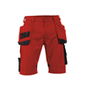 DASSY® BIONIC, Arbeitsshorts rot/schwarz - Gr. 42