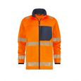 DASSY® CAMDEN, Warnschutz Midlayerjacke neonorange/dunkelblau - Gr. 3XL