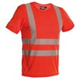 DASSY® CARTER, Warnschutz UV-T-Shirt neonrot - Gr. 4XL