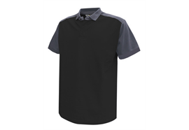 DASSY® CESAR, Poloshirt schwarz/zementgrau - Gr. 3XL