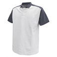 DASSY® CESAR, Poloshirt weiss/grau - Gr. 4XL