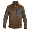 DASSY® CONVEX, Fleece-Jacke lehmbraun/anthrazitgrau - Gr. L