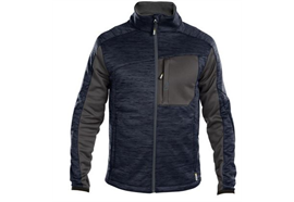 DASSY® CONVEX, Fleece-Jacke nachtblau/grau - Gr. XL
