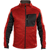 DASSY® CONVEX, Fleece-Jacke rot/schwarz - Gr. 3XL