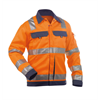 DASSY® DUSSELDORF, Warnschutz Arbeitsjacke neonorange/dunkelblau - Gr. 3XL