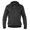 DASSY® INDY, Kapuzensweatshirt anthrazitgrau/schwarz - Gr. 3XL