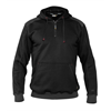 DASSY® INDY, Kapuzensweatshirt schwarz/anthrazitgrau - Gr. 3XL