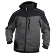 DASSY® JAKARTA, Softshelljacke, grau/schwarz - Gr. 3XL