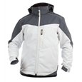 DASSY® JAKARTA, Softshelljacke, weiss/grau - Gr. 3XL