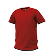 DASSY® KINETIC, T-Shirt rot/schwarz - Gr. 3XL