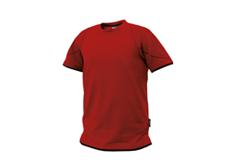 DASSY® KINETIC, T-Shirt rot/schwarz - Gr. XS