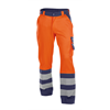 DASSY® LANCASTER, Arbeitshose neonorange/dunkelblau - Gr. 50