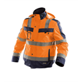 DASSY® LIMA, Warnschutz Winterjacke neonorange/dunkelblau - Gr. 3XL