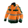 DASSY® LIMA, Warnschutz Winterjacke neonorange/flaschengrün - Gr. 3XL