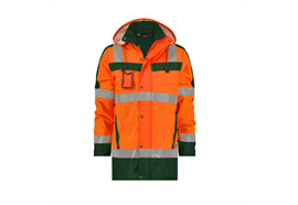 DASSY® LIMASOL, Warnschutz Parka neonorange/flaschengrün - Gr. 3XL