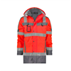 DASSY® LIMASOL, Warnschutz Parka neonrot/zementgrau - Gr. M