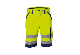 DASSY® LUCCA, Warnschutz-Short neongelb/dunkelblau - Gr. 42