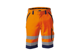 DASSY® LUCCA, Warnschutz-Short neonorange/dunkelblau - Gr. 42