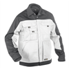 DASSY® LUGANO, Arbeitsjacke weiss/grau - Gr. 3XL