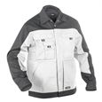 DASSY® LUGANO, Arbeitsjacke weiss/grau - Gr. 4XL