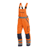 DASSY® MALMEDY, Warnschutz-Latzhose neonorange/dunkelblau - Gr. 42