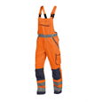 DASSY® MALMEDY, Warnschutz-Latzhose neonorange/dunkelblau - Gr. 44