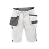 DASSY® MONZA, Arbeitsshorts, weiss/grau - Gr. 44