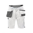 DASSY® MONZA, Arbeitsshorts, weiss/grau - Gr. 48