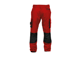 DASSY® NOVA, Arbeitshose rot/schwarz - Gr. 52