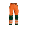 DASSY® ODESSA, Warnschutzhose neonorange/flaschengrün - Gr. 50