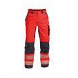 DASSY® ODESSA, Warnschutzhose neonrot/zementgrau - Gr. 50