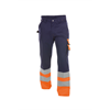 DASSY® OMAHA, Warnschutzhose dunkelblau/neonorange - Gr. 42