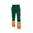 DASSY® OMAHA, Warnschutzhose flaschengrün/neonorange - Gr. 44