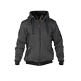 DASSY® PULSE, Sweatshirt-Jacke anthrazitgrau/schwarz - Gr. 3XL