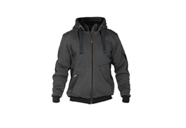 DASSY® PULSE, Sweatshirt-Jacke anthrazitgrau/schwarz - Gr. 3XL