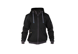 DASSY® PULSE, Sweatshirt-Jacke schwarz/anthrazitgrau - Gr. 4XL