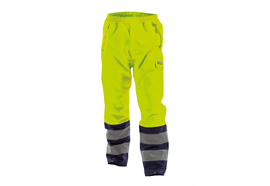 DASSY® SOLA, Warnschutz-Regenhose neongelb/dunkelblau - Gr. L