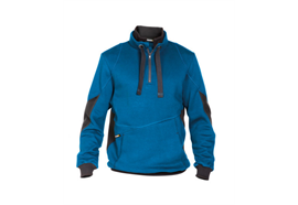 DASSY® STELLAR, Sweatshirt azurblau/anthrazitgrau - Gr. L