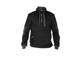 DASSY® STELLAR, Sweatshirt schwarz/anthrazitgrau - Gr. 4XL