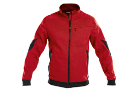 DASSY® VELOX, Sweatshirt rot/schwarz - Gr. 3XL