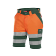 DASSY® VENNA, Warnschutz-Short flaschengrün/neonorange - Gr. 44