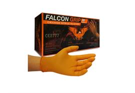 Einweg-Nitrilhandschuh "FALCON GRIP" - orange - Gr. L