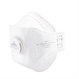 FFP3 Dolomit faltbare Feinstaubmaske mit Ventil weiss - 10 Stück