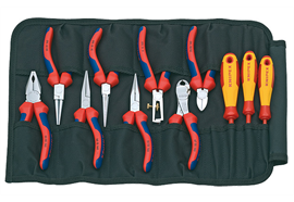 Knipex Werkzeug-Rolltasche, 11-teilig